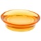 Round Soap Dish Made From Thermoplastic Resins in Orange Finish